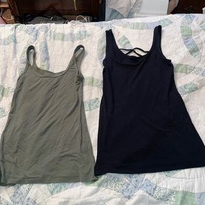 Olive Green and Black Small SO Tank Tops